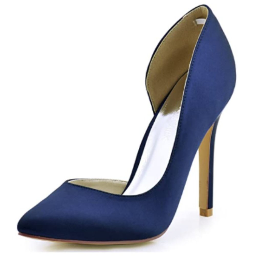 Size7 ElegantPark NavyBlue Dorsay Pump - Like New!